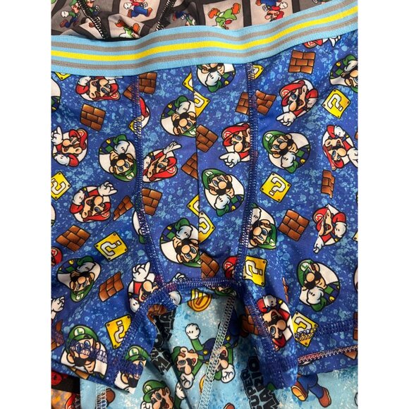 Super Mario Boys Boxer Briefs Lot of 4 Size 10 Nintendo Polyester & Spandex - Picture 4 of 6
